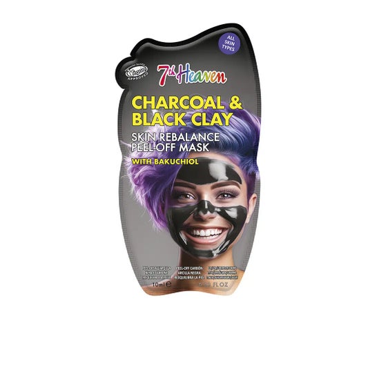 7th Heaven Charcoal & Black Clay Máscara Peel-Off 10 ml