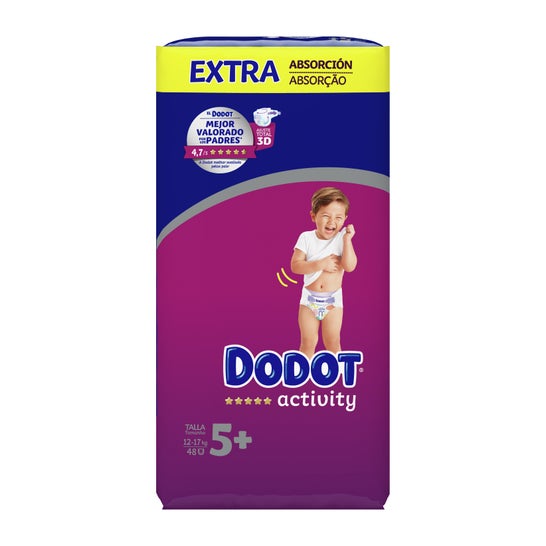 Nappies de Atividade Dodot Tamanho 5 48pcs