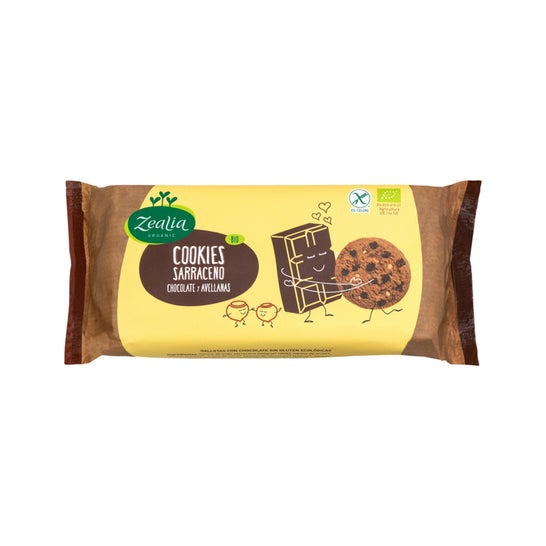 Zealia Cookies Trigo-sarraceno Chocolate Avelãs Bio 130 g