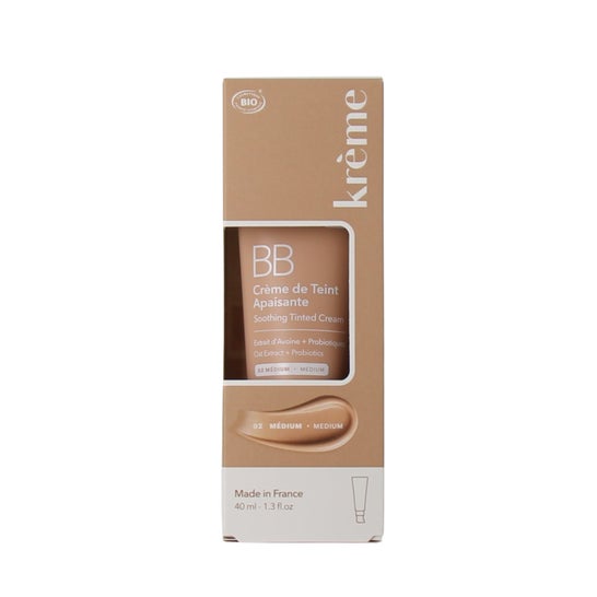 Krème BB Creme de Cor Calmante Médio Bio 40 ml