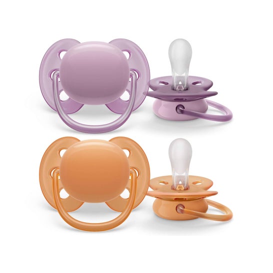 Philips Avent Ultra Soft 6-18M Chupeta Girl 2 Unidades