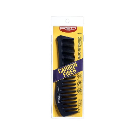 Red By Kiss Carbon Fiber Detangler Comb 1 Unidade