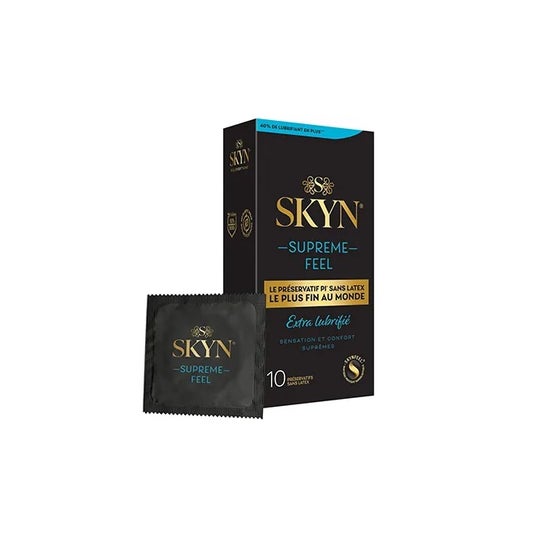 Skyn Supreme Feel Extra Lubrificado Preservativo 10 Unidades