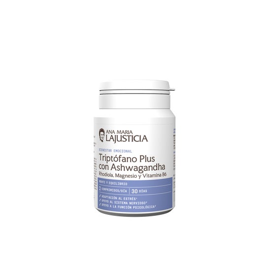 Ana Maria Lajusticia Triptófano Plus con Ashwagandha + Rhodiola y Magnesio 60comp