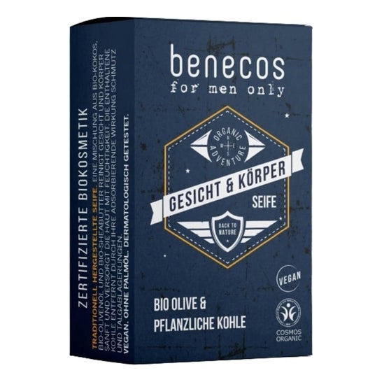 Benecos For Men Only Face & Body Soap 75g