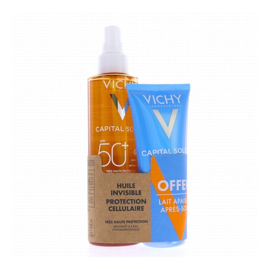 Vichy Capital Soleil Set Óleo Spf50 200ml + Loção Suavizante 100ml