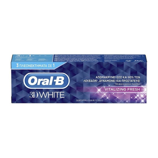 Oral-B 3D White Revitalizing Whiteness Pasta Dental Branca 75ml