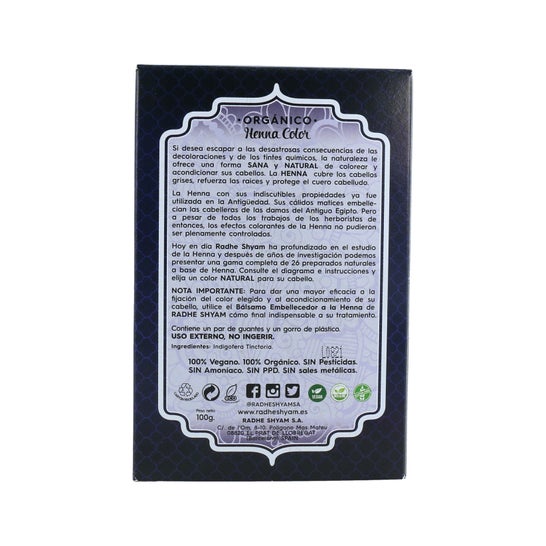Radhe Shyam Henna Pó Indigo 100gr