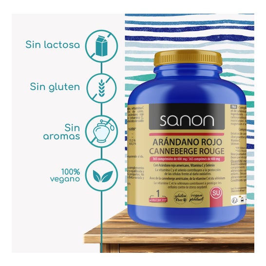 Sanon Red Cranberry 400mg 365comp