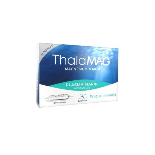 Thalamag Marine Magnesium Fatigue Imunidade à Fadiga de Magnésio 20 Ampolas