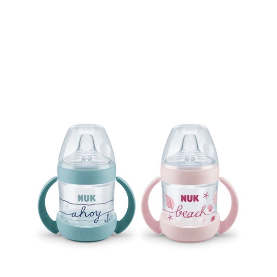 Nuk Nature Sense Beach Time Garrafa de Silicone Pp Training 150 ml