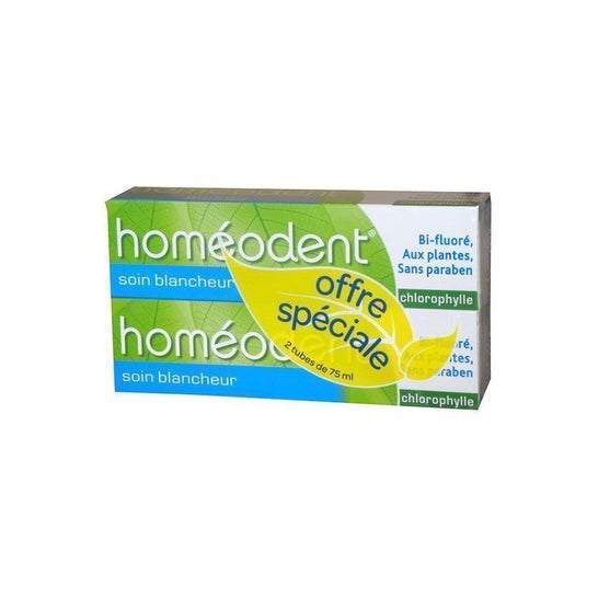 Homeodent Creme Dental Clorofila Branqueamento 2x75ml