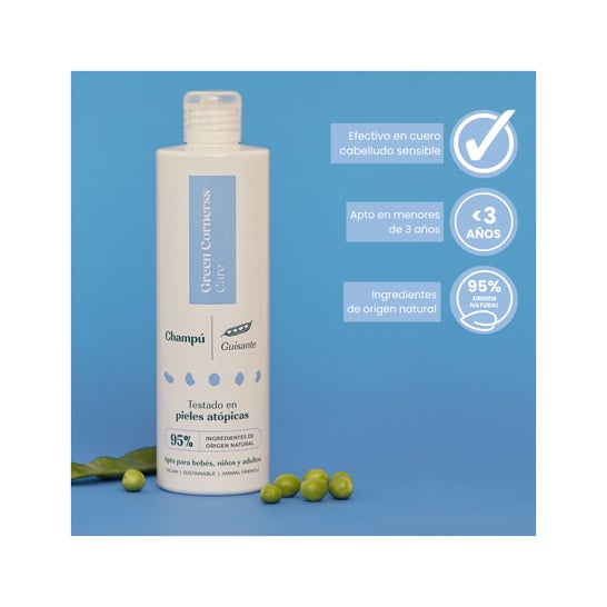 Green Cornerss Champô Ervilha Couro Cabeludo Sensível 300ml