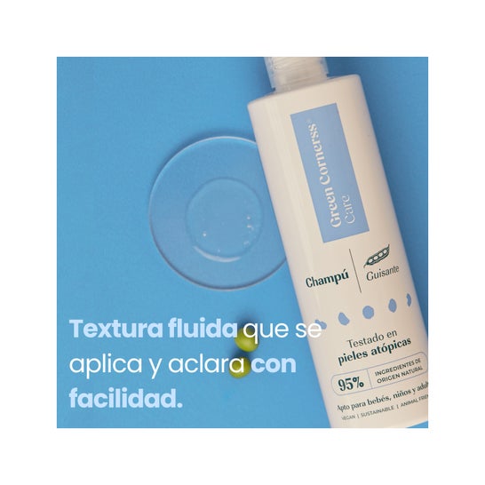 Green Cornerss Champô Ervilha Couro Cabeludo Sensível 300ml