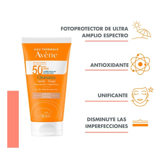 Avene Solar Cleanance 50+ Cor 50ml