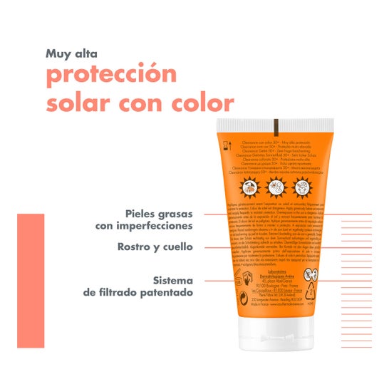 Avene Solar Cleanance 50+ Cor 50ml