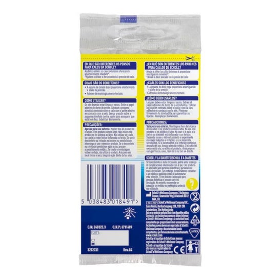 Scholl remendos callos molespuma 1ud Scholl remendos callos molespuma 1ud