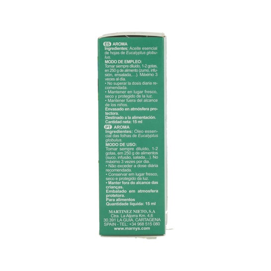 Marnys Aceite Esencial Alimentario De Eucalipto Estuche 15ml