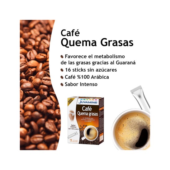 Juvamine Café Queima Gorduras Sem Açúcares 16 Sticks