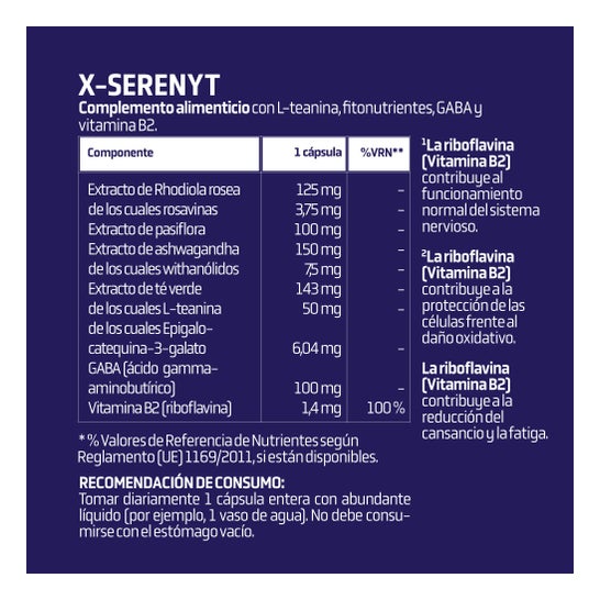 Splmnt X-Serenyt 30 cápsulas
