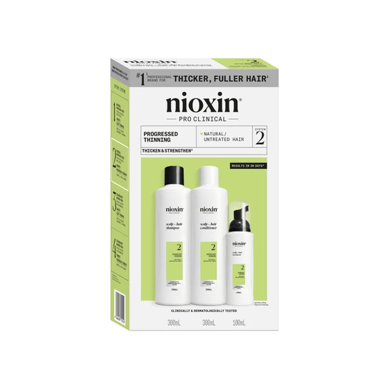 Nioxin System 2 Kit Cabelos Naturais Enfraquecimento Avançado