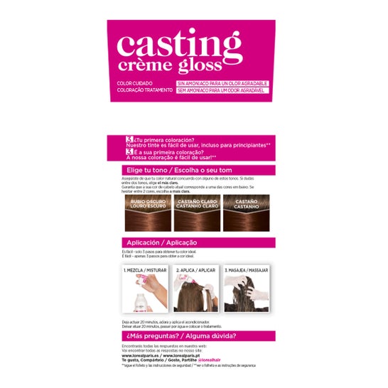 L'Oreal Casting Creme Gloss 535-Chocolate 3 peças