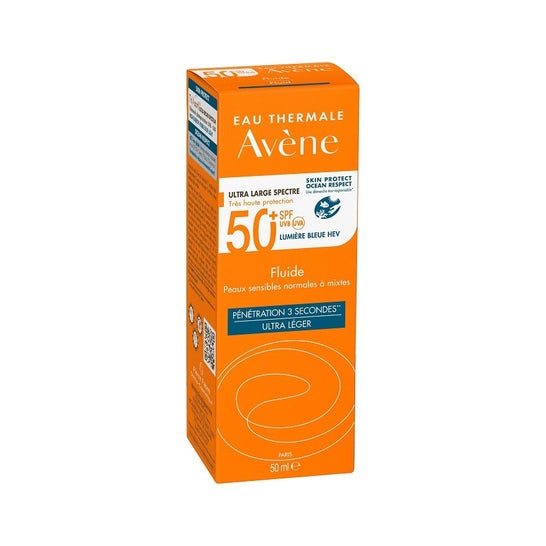 Avène Sunscreen Sensitive Skin Dry Touch Fluid SPF50+ 50ml