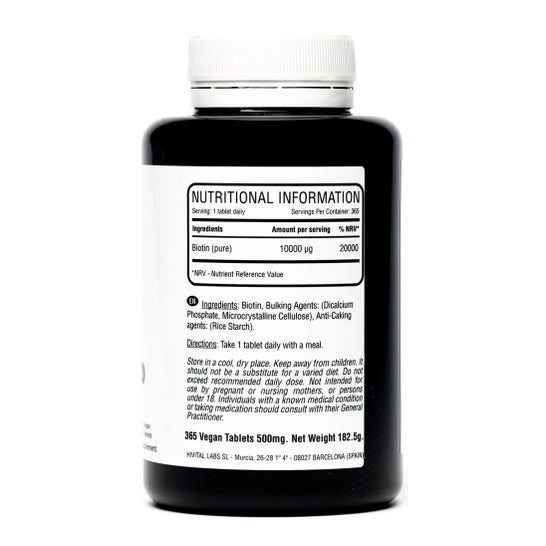 Hivital Foods Biotin (pure) 10.000 Mcg Hivital,