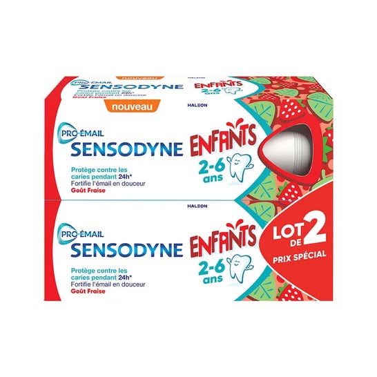 Sensodyne Pack Pro-Email Creme Dental Infantil 2-6 Anos 2x50 ml