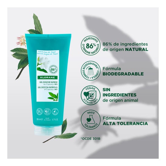 Klorane Tiaré Gel Duche 200ml