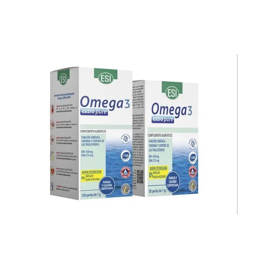 ESI Omega 3 Pérolas Extra Pure 120 ESI Omega 3 Pérolas Extra Pure 120