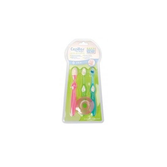 Escovas de dentes Saro aprendizagem conjunto 3uds