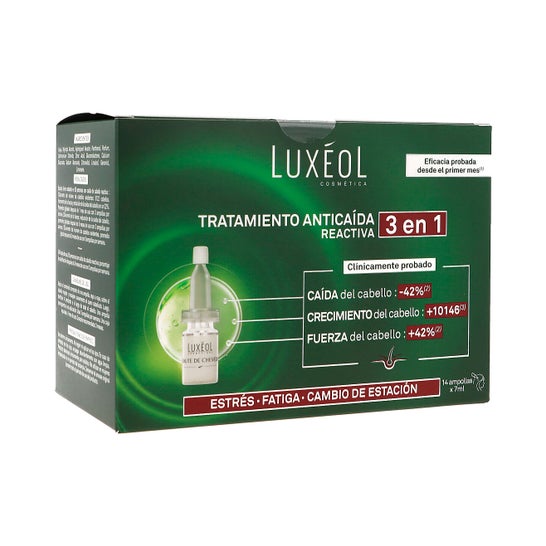 Luxeol Tratamento Reativo Antiqueda de Cabelo 3 em 1 14x7 ml