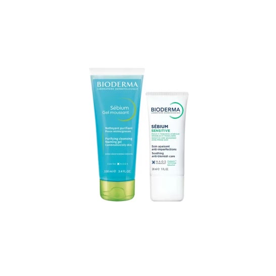 Bioderma Sébium Sensitive 30ml + Sébium Gel Moussant 200ml