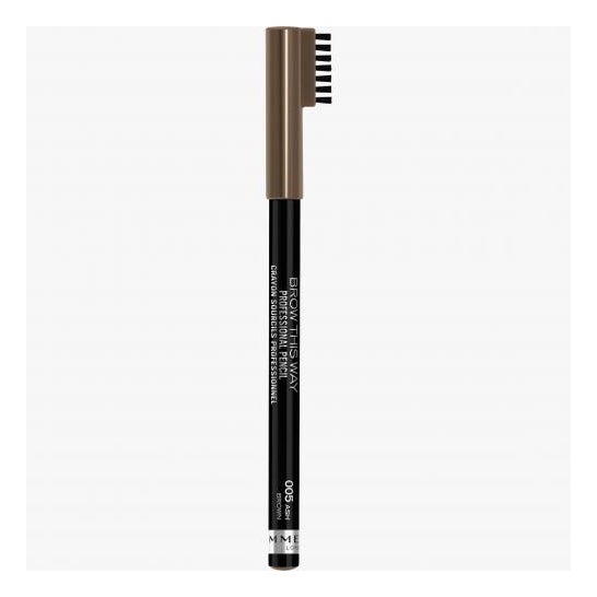 Rimmel Brow This Way Professional Pencil 005 Ash Brown 1.4g
