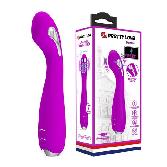 Pretty Love Hector Vibrador Eletrochoque Recarreg Roxo 1 Unidade