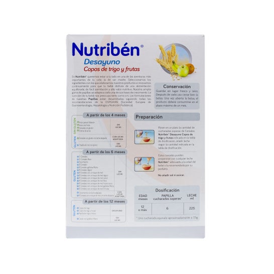 Nutribén ™ café da manhã flocos de trigo com frutas 750g