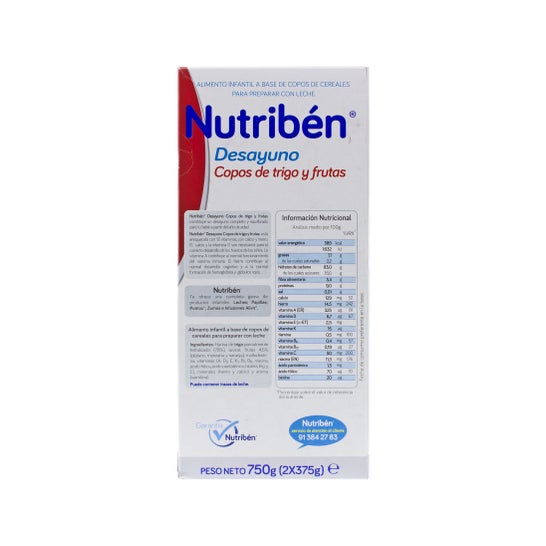 Nutribén ™ café da manhã flocos de trigo com frutas 750g