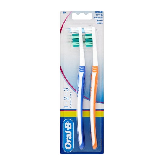 Oral-B 123 Classic Care Cepillo Dental Medio 2uds