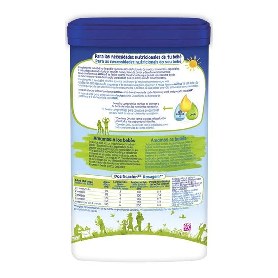 Miltina 1 Leite para Lactentes 800g Miltina 1 Leite para Lactentes 800g