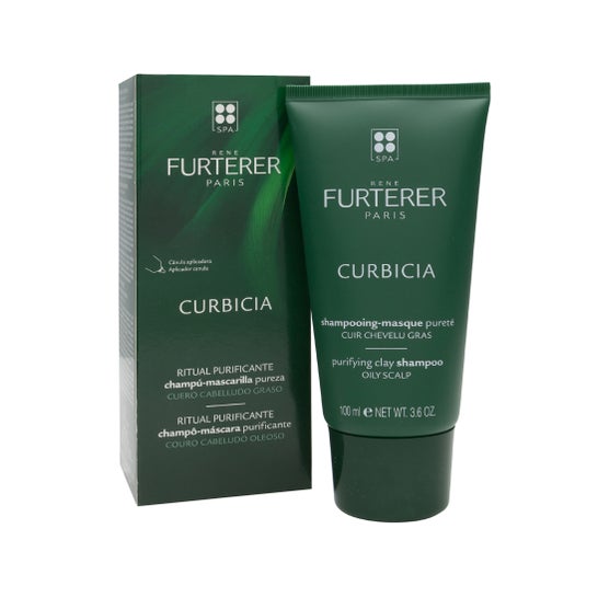 René Furterer Curbicia shampoo-máscara de cabelo gorduroso 100ml
