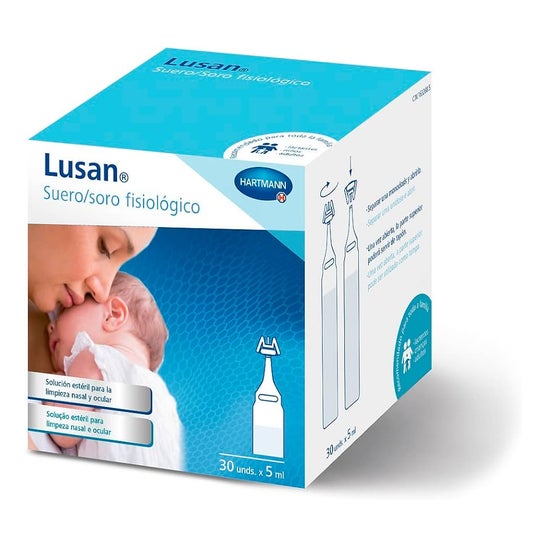 Lusan® solução fisiológica fisiológica soro fisiológico dose única 5mlx30pcs