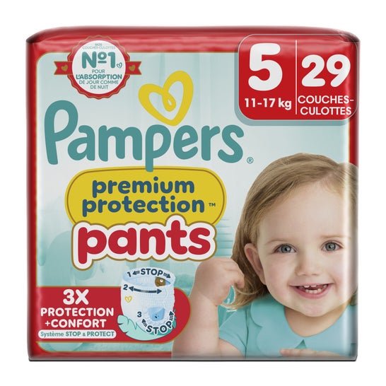 Pampers Fraldas Premium Protection Calças Tamanho 5 11-17 kg 29 unid.