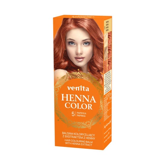 Venita Henna Color Hair Dye Shade 5 Paprika 75ml