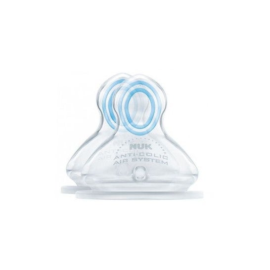 Tetra Medical Nuk Tetin Silicone Tetin Tetin Tamanho 1 Perfuração M 2 peças