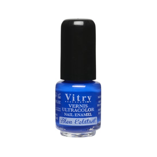 Vitry Mini Verniz Azul Brilhante Cor Azul Brilhante 4ml