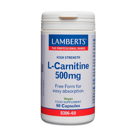 Lamberts L-Carnitina 500 Mg 60 Cápsulas