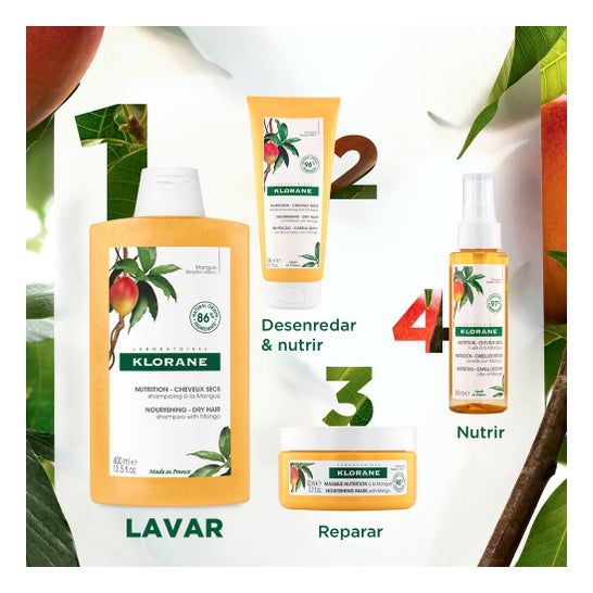 Champô nutritivo de cloro com manteiga de manga 200ml