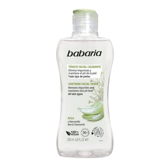 Babaria Tónico Facial Aloé Vera Mista Oleosa e Pele Normal 200ml
