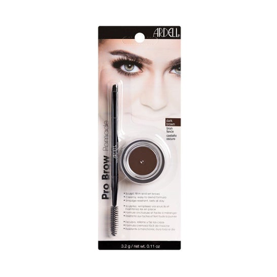 Ardell Brow Pomade Pro Brow com Pincel Castanho Escuro 3,2g